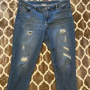 Size 16W Faded Glory Jean Capris